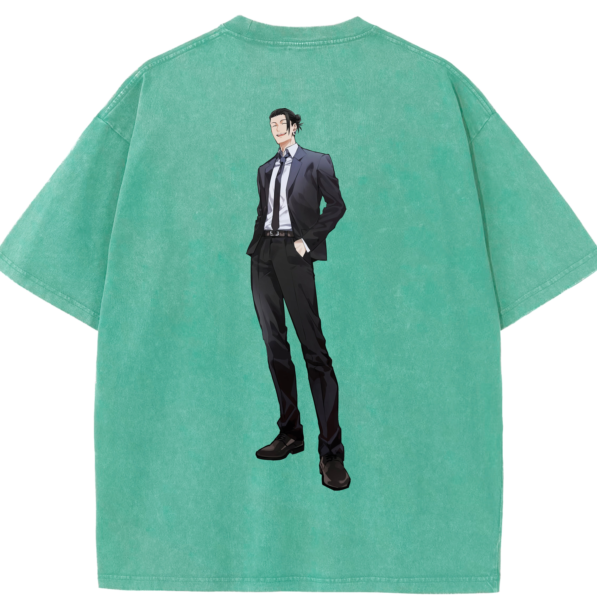 （画像用） 呪術廻戦 Jujutsu Kaisen 綿100% ヴィンテージ風 半袖Tシャツ（背面プリント）